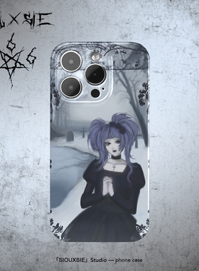 Siouxsie维多利亚哥特风暗黑手机壳适用iPhone15pro欧美风苹果14promax亮面13pro小众12mini安卓全包mate60