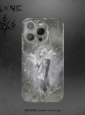 Siouxsie北欧风暗黑女神高级感适用于iPhone15proMax苹果14pro手机壳艺术13min创意12油画11/xr全包亮面华为