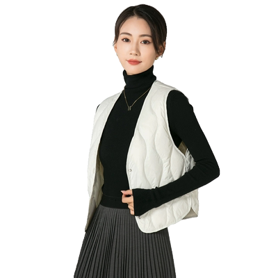 俞兆林羽绒马甲女轻薄休闲