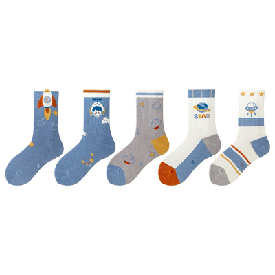 俞兆林男童袜子春秋冬季纯棉高筒