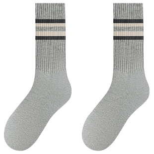 袜子男士中筒袜春秋冬季纯棉防臭长筒长袜冬天加厚ins潮运动男生