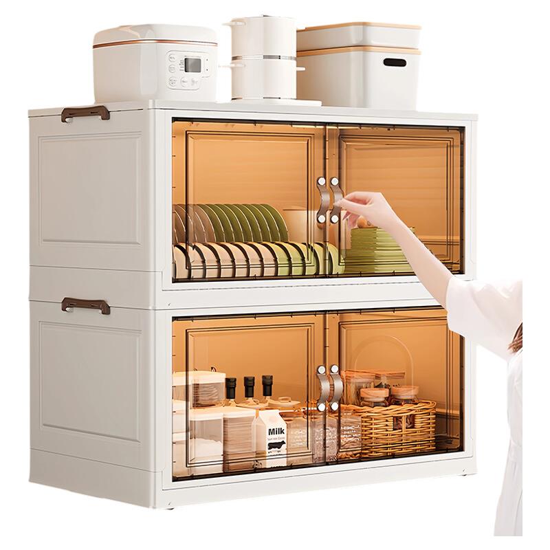 厨房小碗柜家用多层落地收纳柜餐具碗筷碗盘碗碟置物架放碗储物柜