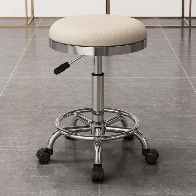美容凳子滑轮美发大工椅子理发店专用升降圆凳家用旋转剪头发凳