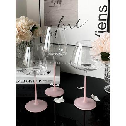 高颜值法式高脚杯家用红酒杯创意香槟杯浪漫甜酒杯子情侣葡萄酒杯