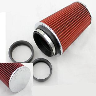 汽车大口径改装冬菇头可水洗通用款高流量进气滤芯风箱蘑菇头90MM