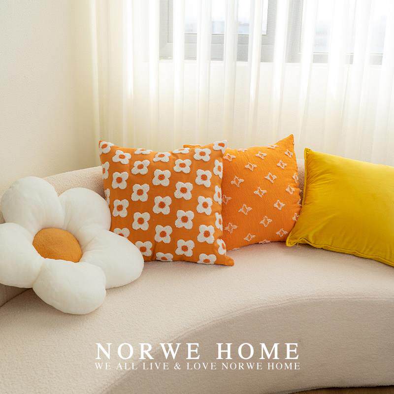 花朵抱枕可爱女生靠枕客厅沙发靠背抱枕套飘窗靠垫坐垫北欧ins风