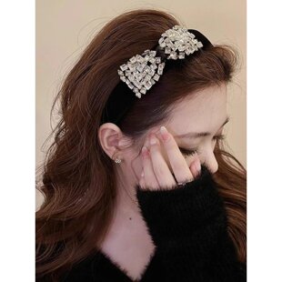 英国LMKL发箍女2026新款女士高端发饰带钻超好看的头箍高颅顶头饰