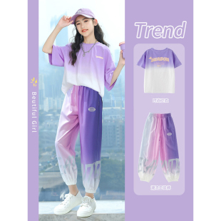 套装 next 中大儿童短袖 sara女童夏装 时髦洋气运动服女孩 2025新款