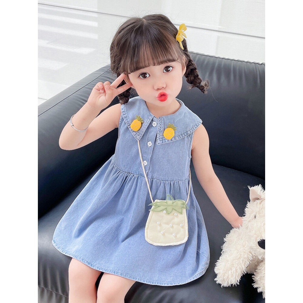 Belacoti 女童牛仔连衣裙夏季2025新款儿童洋气潮流小女孩公主裙