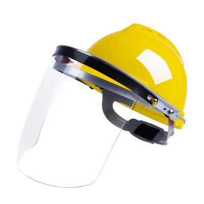 配安全帽式支架面屏面罩防护冲击头戴式焊帽电焊工专用烧氩弧焊接