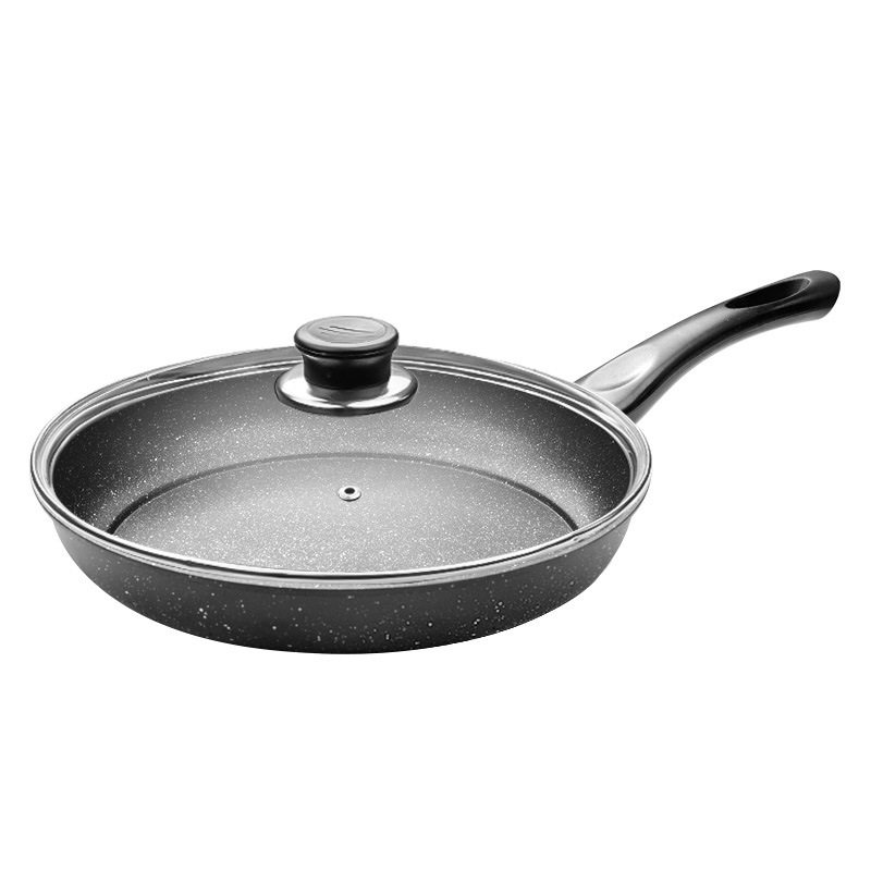 麦饭石煎炒锅不粘锅家用