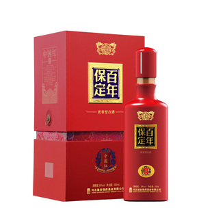 百年堡定38度百年保定中国红纯粮优级白酒【整箱4瓶发货】