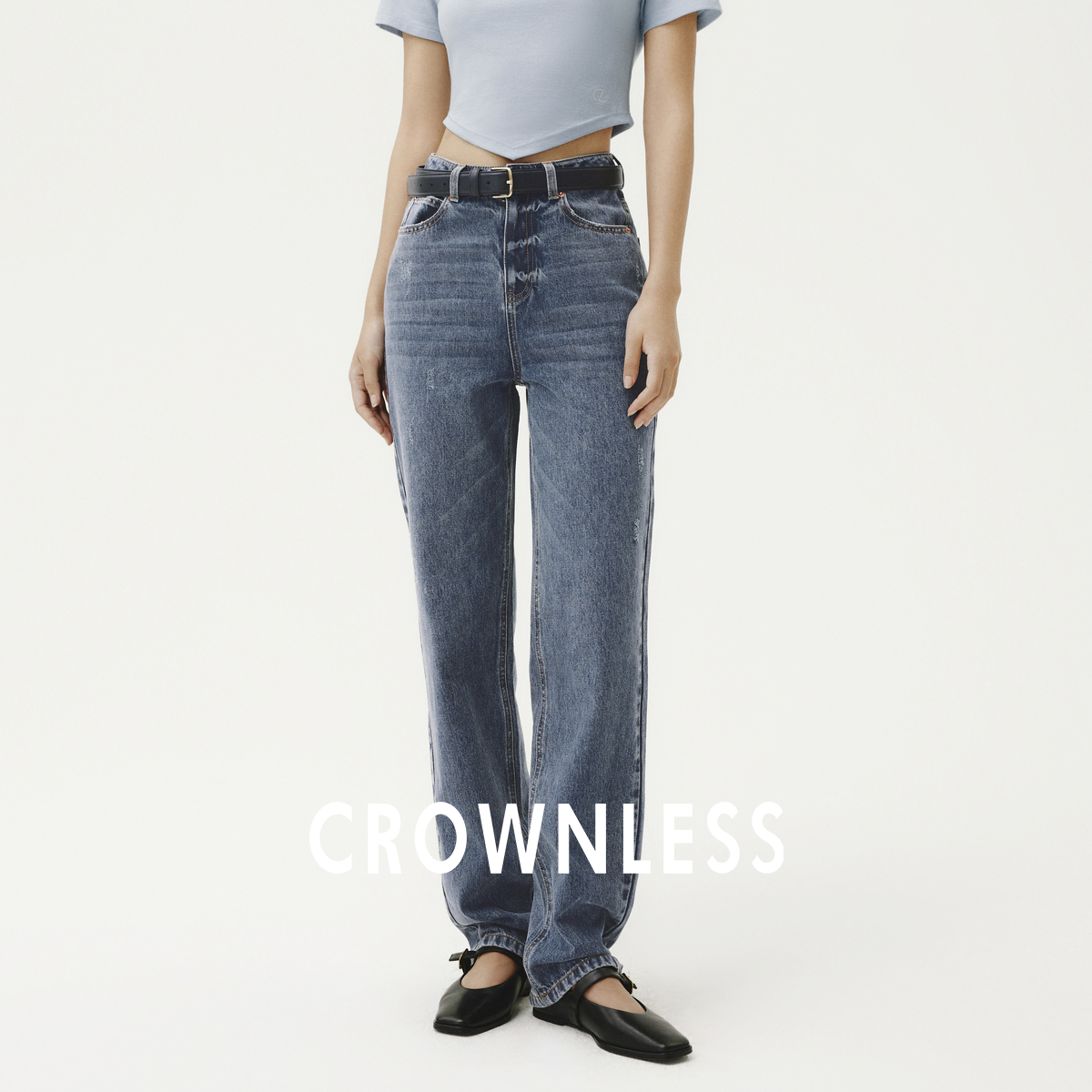 微锥直筒 宽边腰头3袋设计   手工猫须