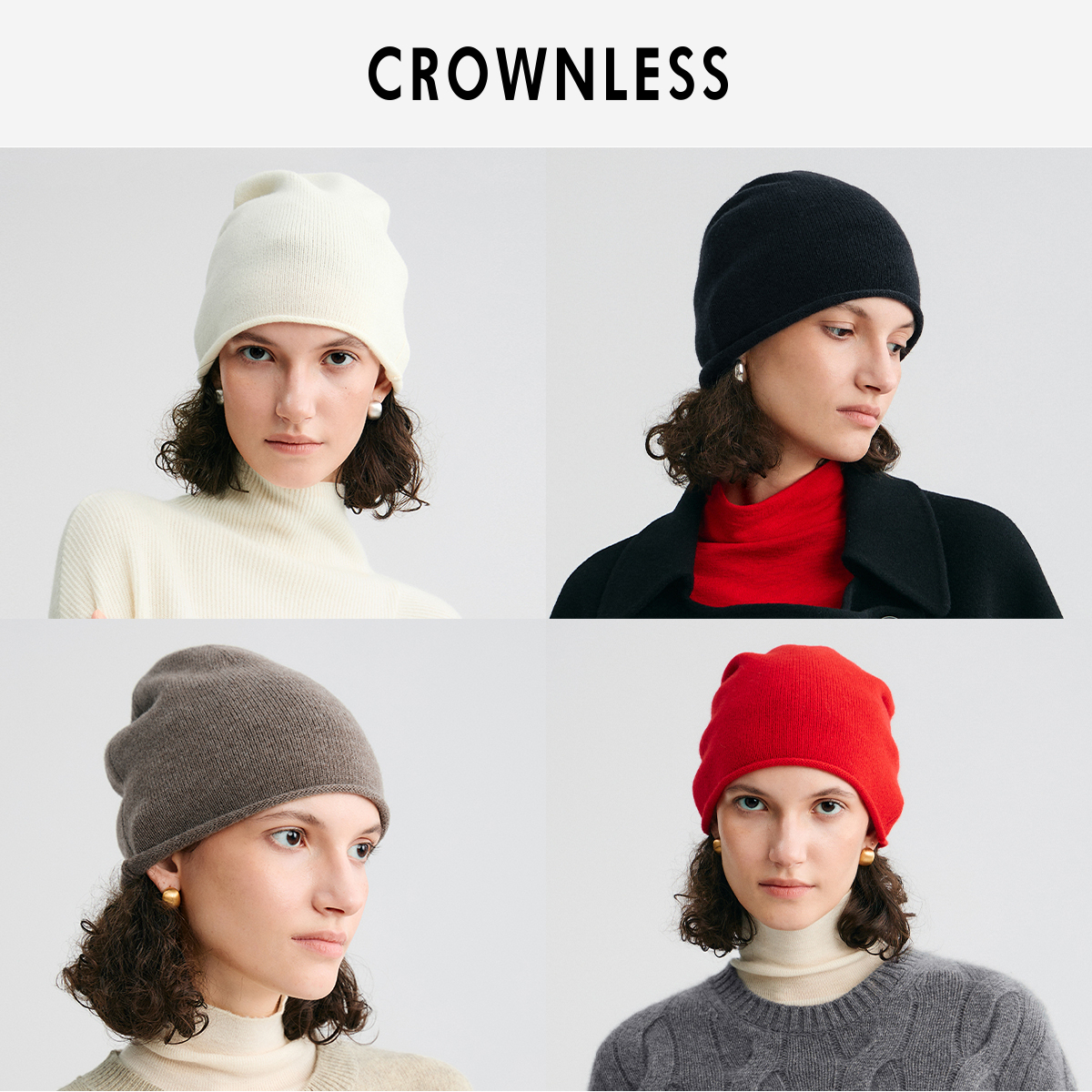 随性卷边 堆堆帽身 澳洲美丽奴羊毛纱