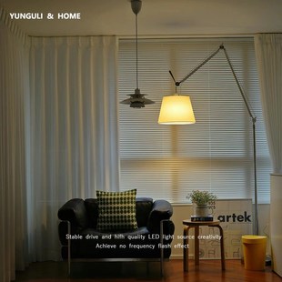 新Artemide设计师摇臂中古落地灯客厅沙发卧室书房阅Y读可调节钓