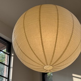 新有趣的照明 现代北欧haty圆球纸艺吊灯野口勇别墅挑空客厅大厅