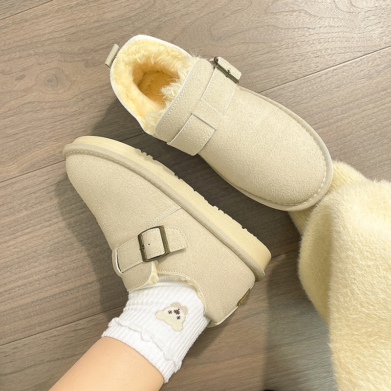 回力加绒保暖勃肯鞋女2025冬季