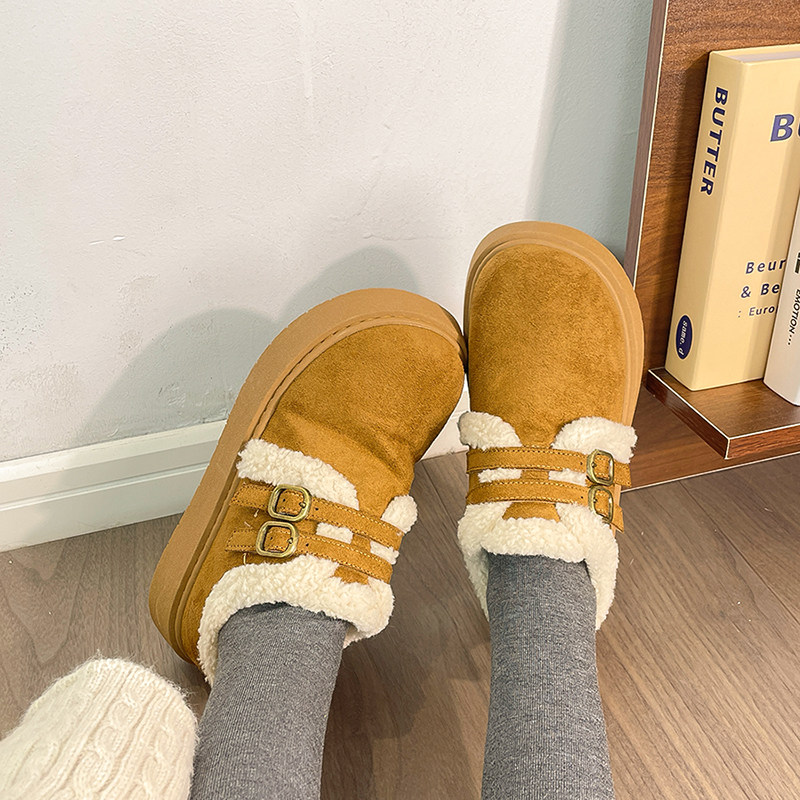 回力加绒雪地靴女冬季新款