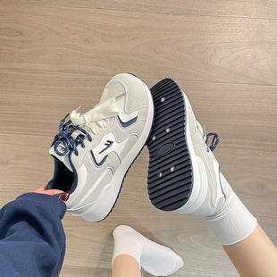 百搭复古原创厚底休闲运动板鞋 回力新款 新款 女2026春季 皮面德训鞋