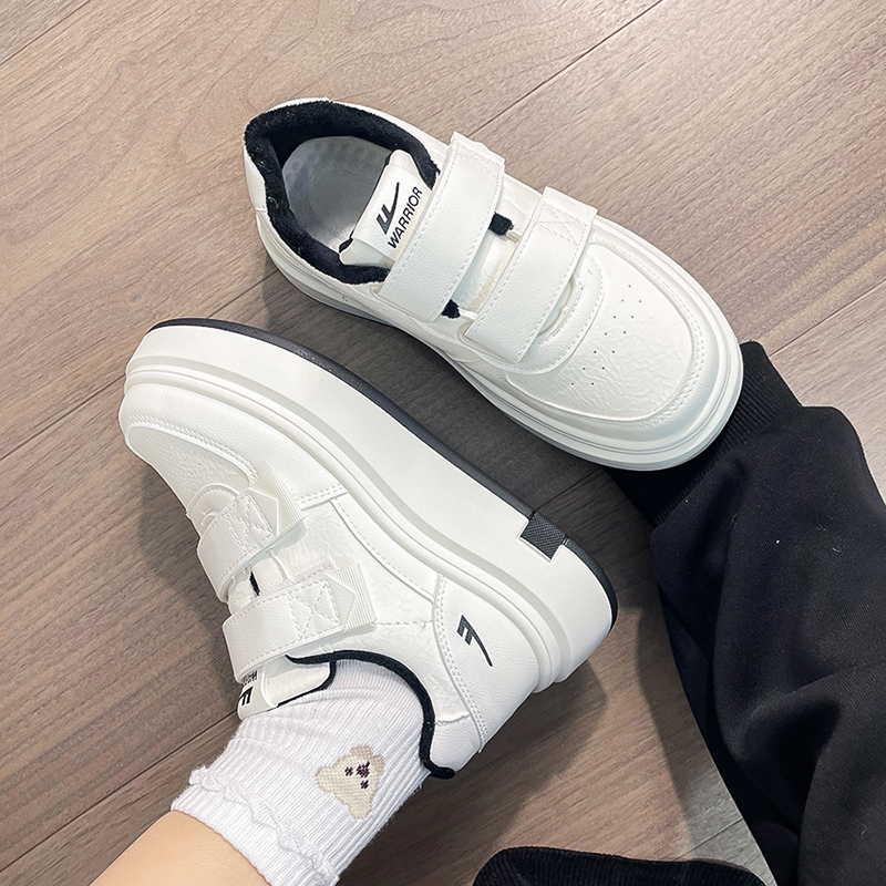 回力厚底板鞋女2025新款加绒保暖