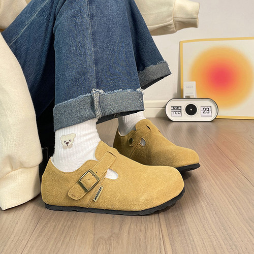 回力2025新款全包加绒勃肯鞋女