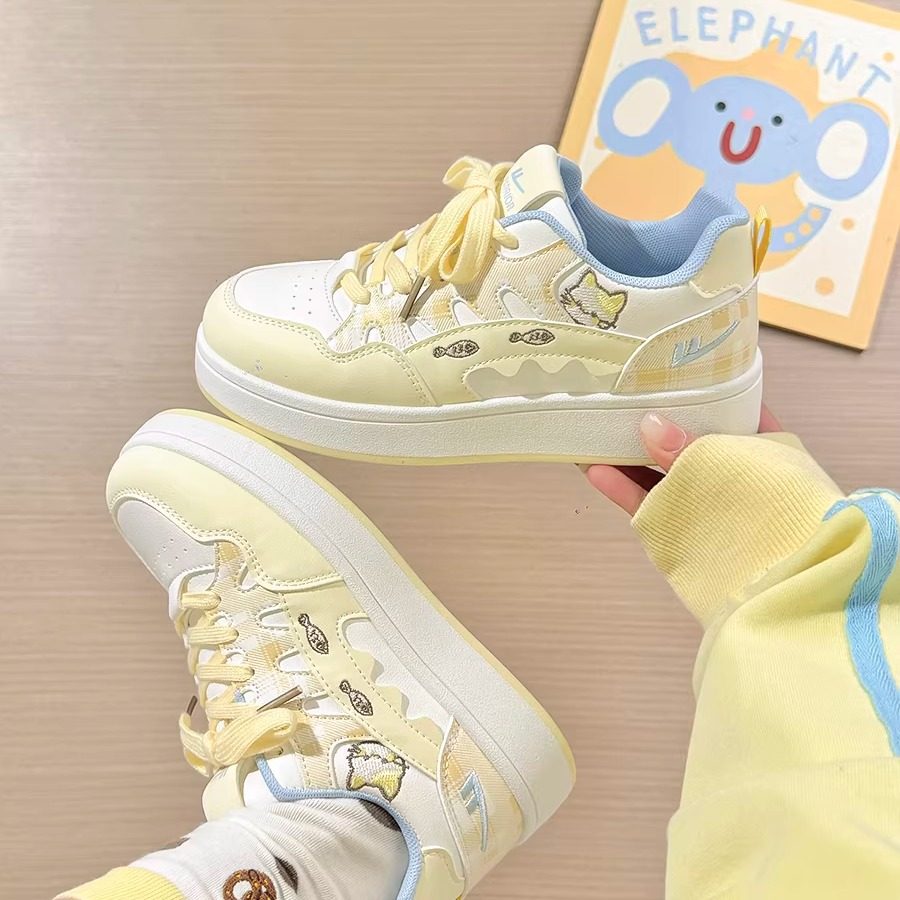 回力猫咪小鱼板鞋女2026春季新款韩版休闲鞋可爱原创奶油风小白鞋,女鞋,休闲板鞋,淘宝优惠券,粉丝福利购,淘宝优惠卷