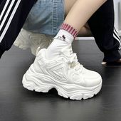 回力厚底白色老爹鞋 小个子6cm增高休闲百搭运动鞋 女2026春季 新款