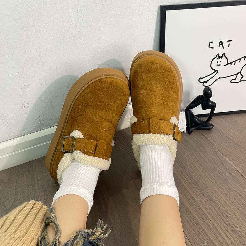 回力厚底加绒豆豆勃肯鞋女2025冬季新款乐福鞋外穿棉鞋保暖雪地靴,女鞋,时尚雪地靴,淘宝优惠券,粉丝福利购,淘宝优惠卷