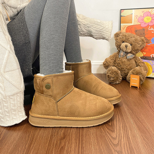 回力厚底雪地靴女2025冬季新款