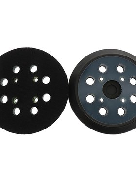 外贸货源5寸8孔4眼电动抛光盘 蓝色自粘植绒砂纸打磨轮木工RYOBI