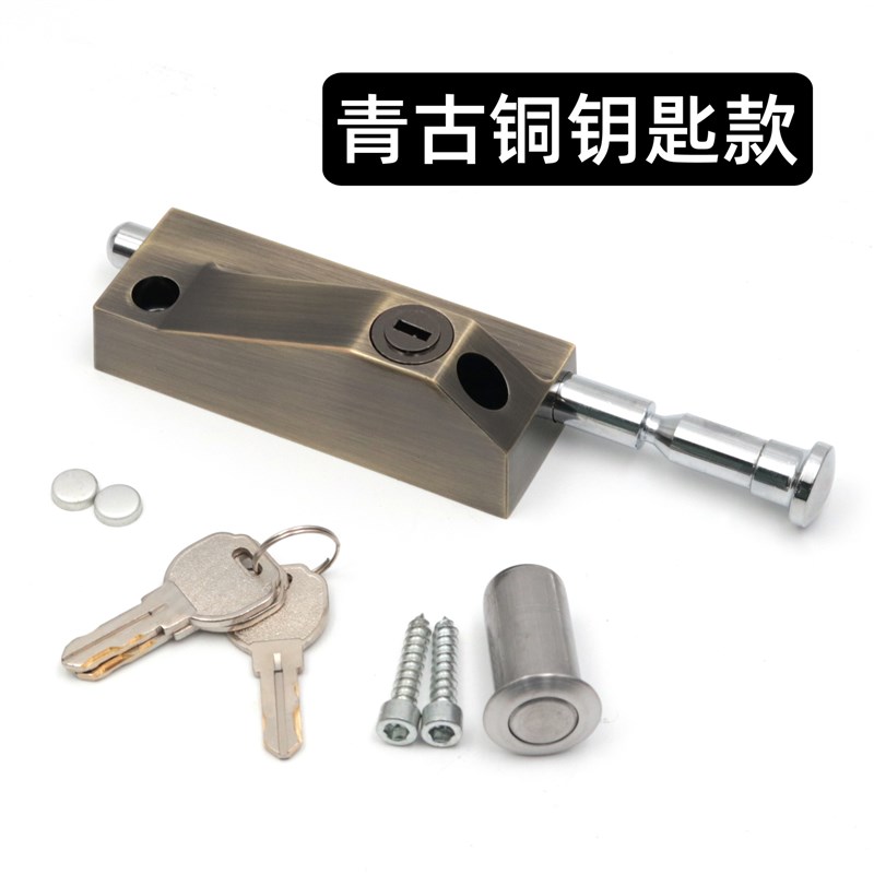 木门地锁地弹门插销锁有框门插销锁铁门地插销自动旋转门地锁