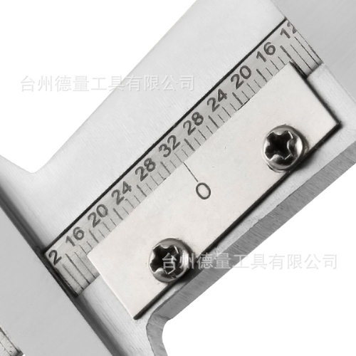 不锈铁公英制轮胎尺车轮胎花纹深度测量游标卡尺子规0-32nds 5cm
