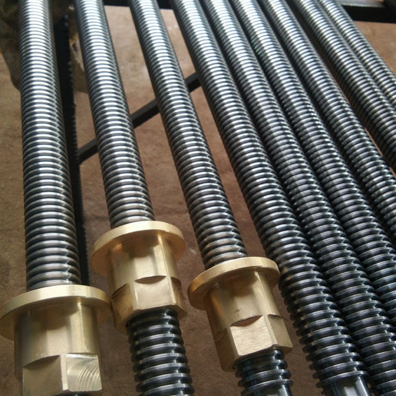 T20 22 25 28 30 32不锈钢梯形丝杆螺杆T型丝杆丝杠螺母非标加工