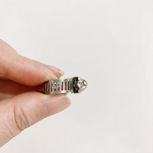 不锈半钢卡箍圈 喉箍抱箍管箍气管夹管卡支架固定快装 卡扣100只装