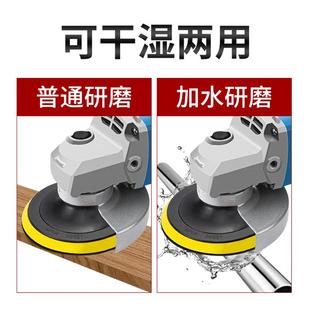 不锈钢打磨砂纸4寸圆形植绒沙纸角磨机抛光片工具电钻磨光机粘盘