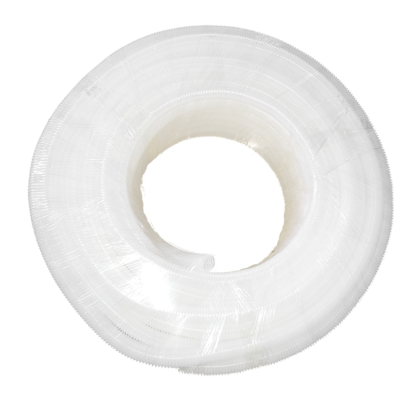 PA白色半透明尼龙波纹管外径23内19穿线软管线缆保护套穿线可开口