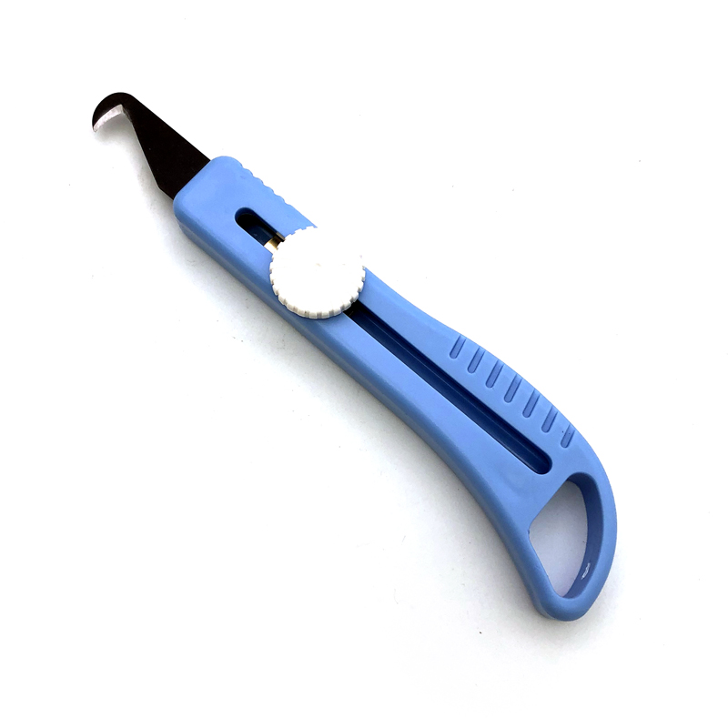 金丝燕打结刀新款推拉柄伸缩钩刀片纺织厂纺纱小勾刀钢皮刀结实耐