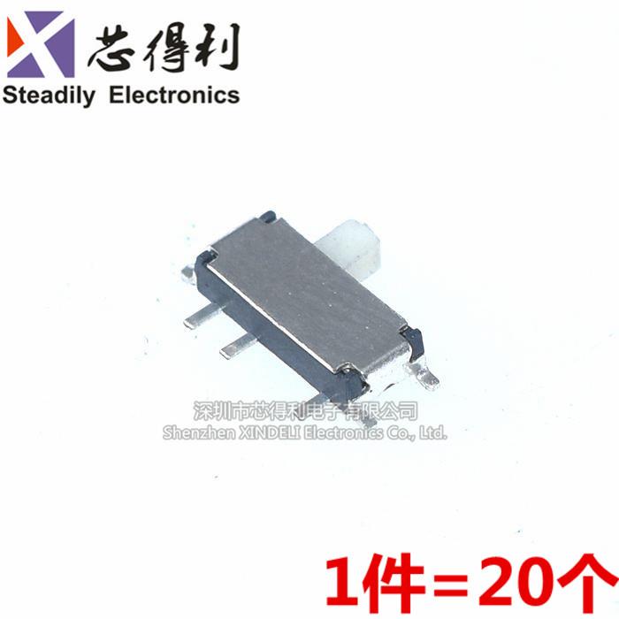 MP3拨动开关MK12C02 7P-12608微动开关 微型拨动MP3键 拨动开关*