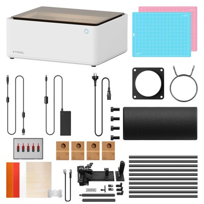 xTool M1叶雕激光雕刻机小型压克力切割机全自动打刻机台式刻字机