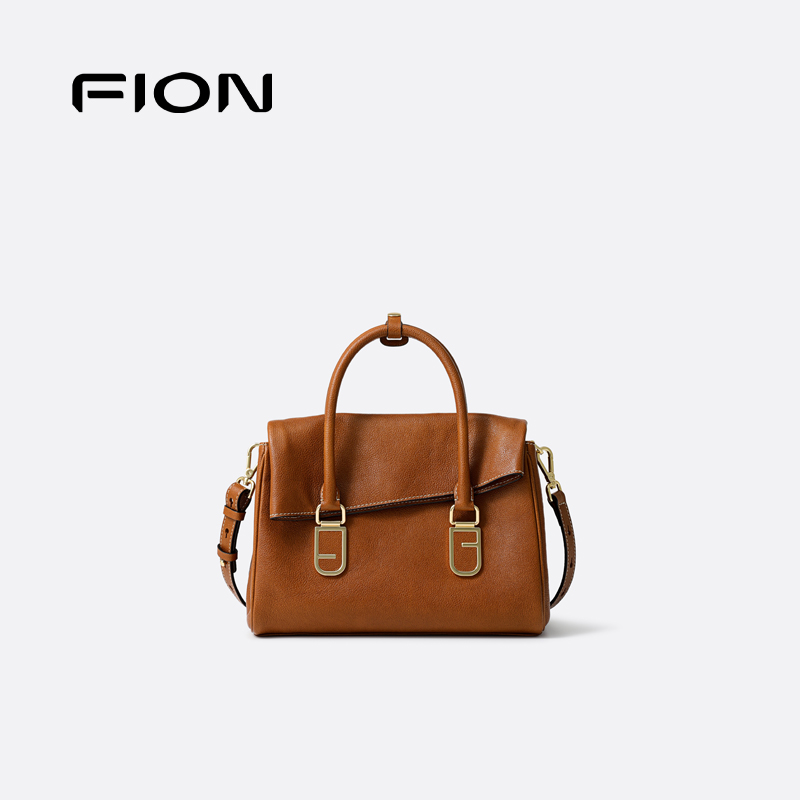 Fion/菲安妮女士大号公文包日常百搭单肩手提斜挎包包上学上班包