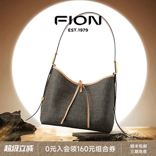 菲安妮老花托特包女2025新款 Fion 大容量包包通勤手提單肩斜挎包