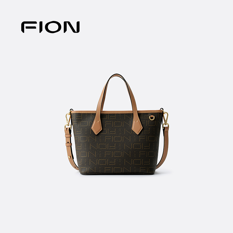 Fion/菲安妮女包老花托特包新款高级感单肩斜挎手提包通勤菜篮子