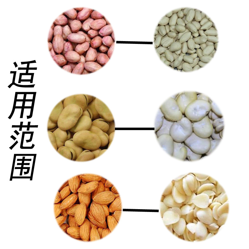 花生脱皮设备厂家花生杏仁湿法脱皮机米高效智能全自动脱皮