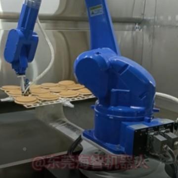 台异喷涂东莞海智机器人双工位旋转台型件无死角转家具汽配家电