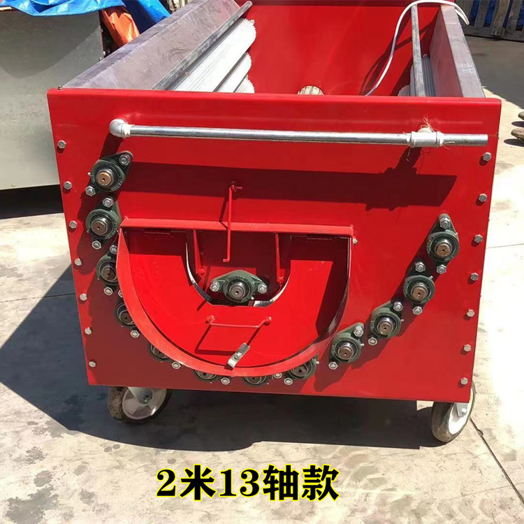 陕西延安2米13轴青核桃去皮机四川核桃剥壳机毛刷辊清洗机