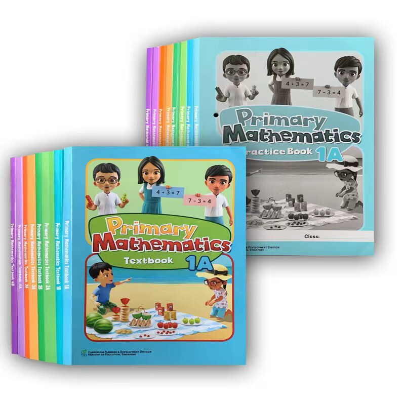 正版 新加坡数学教材英文版 Singapore  primary mathematics 学生用书和练习册 公立学校内最新版 备考AEIS 考试 教材