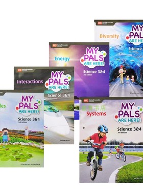 正版促销 新加坡小学科学教材学生用书3 4年级my pals are here  Science STEM 科学主题分册讲 英文原版