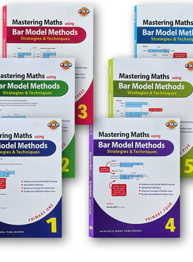 2023年新版新加坡数学建模 画图专项 Masterig Maths Bar Model Methods  英文版新加坡数学练习册 一二三四五六年级英文原版教辅