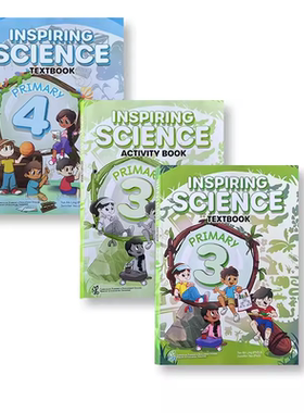 进口新版 新加坡小学科学教材Inspiring Science textbook 国外课本和练习册 英文原版 science教材英文 STEM 科学