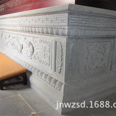 石雕佛台图片寺庙汉白玉石台制作价格宗祠花岗岩石材台子供应商